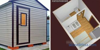 Hozblok cu toaletă, lemn, duș și alte clădiri sub același acoperiș, cumpara hozblok în regiunea Moscova