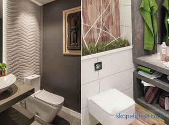 Decorarea unei toalete mici, regulile pentru alegerea materialelor și a culorilor, detaliile și stilurile populare