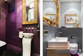 Decorarea unei toalete mici, regulile pentru alegerea materialelor și a culorilor, detaliile și stilurile populare