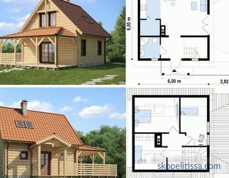 Alegerea unui proiect de casa 6x6 cu mansarda - cele mai bune idei