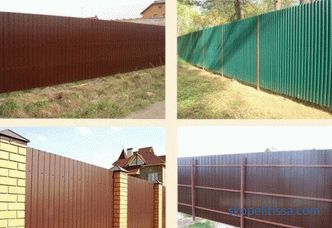 Garduri de tablă ondulată - cum se face corect: instalare, instalare și construcție
