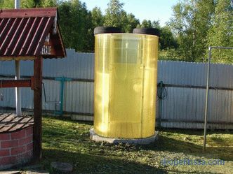 Vară, grădină, plastic, duș de lemn pentru a cumpăra în Moscova