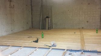 Podele din lemn în garaj: facilități de tehnologie