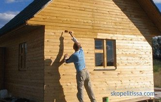 cum să picteze o casă de lemn în afara