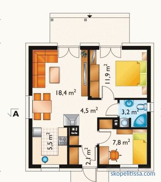 proiecte și planuri de case de o etaje și de două etaje, fotografie