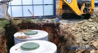 Rezervor septic de inele de beton: schemă, dispozitiv, etape de instalare