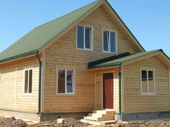 Casa de lemn cu mansarda, casa de lemn cu mansarda, planificarea casei de lemn cu mansarda