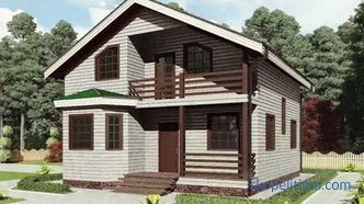 Casa de lemn cu mansarda, casa de lemn cu mansarda, planificarea casei de lemn cu mansarda