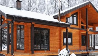 Case de iarnă de la un bar la cheie pentru reședința permanentă pe tot parcursul anului, proiecte și prețuri la Moscova