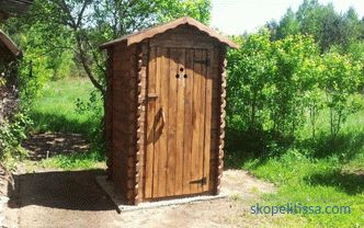Toaletă din lemn pentru a da, vederi, cum să construiască, scheme, fotografii