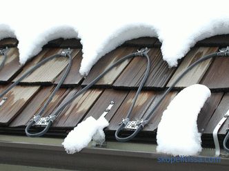 selectarea cablului de încălzire și instalarea sistemului anti-îngheț al acoperișului